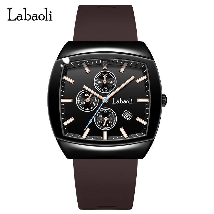 เข็มขัดสีกาแฟสีดำ