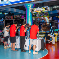 Machine de jeu de tir d'arcade 4 joueurs, simulateur de pistolet commercial avec écran HD pour centres de divertissement familial