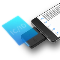 Lector de Tarjetas de Proximidad Inalámbrico Inteligente Sin Contacto, Pequeño y Portátil, Lector NFC Inalámbrico para Teléfonos Android