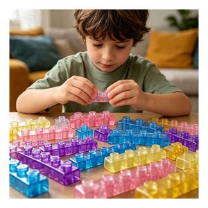 Juego de Bloques de Goma Elástica, Kit de Juguetes de Construcción para Niños de 14 Años, Aprendizaje y Descubrimiento, Apoyo a la Motricidad Fina, Herramienta Sensorial de Lógica de Colores - Product Image 4