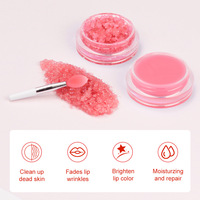 Baume à lèvres double face 2-en-1 hydratant, exfoliant, végétalien, minéral, à base de plantes, saveur fruitée, longue durée, résistant à l'eau, fabrication OEM, petite production