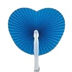 Éventail en papier rond pliable simple, mini éventail de voyage portable, petit éventail rond en forme de cœur, cadeaux pour la maternelle - Product Image 4