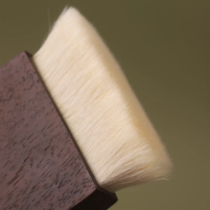 Pincel de maquillaje de base <span class=keywords><strong>Kabuki</strong></span> individual con parte superior plana de <span class=keywords><strong>pelo</strong></span> de cabra de lujo de alta calidad para cara con logotipo personalizado - Product Image 5