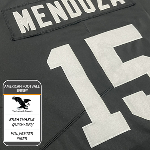 Grosir 15 # Jersey Sepak Bola Amerika Bordir Berkualitas Tinggi Fernando Mendoza Las Vegas, Bernapas dan Cepat Kering - Product Image 5