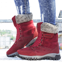 Bottes épaisses et respirantes pour femmes, chaussures de montagne de grande taille, résistantes au froid, à la mode, bon marché, nouvelle collection hiver