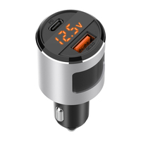 Pengisi Daya Mobil 5W PD QC3.0 USB Type C Super Fast Charging Adapter 12-24V untuk Ponsel di Kendaraan