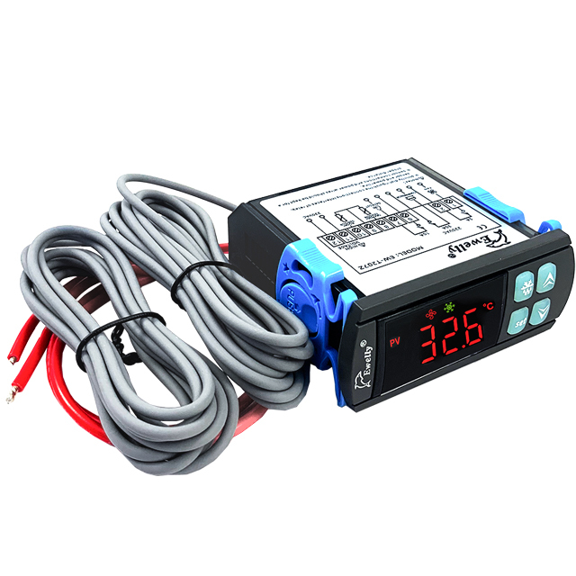 Waterproof EW-T207Z Temperature Freezer Thermostat Hotel Furniture Flower Refrigerator Cabinet Thermostat Controller