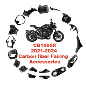 Kit de carénage de moto en fibre de carbone 100% sèche OEM 3K pour Honda <span class=keywords><strong>CB1000R</strong></span> 2021-2024, kit de carénage en fibre de carbone, accessoires en gros - Product Image 1