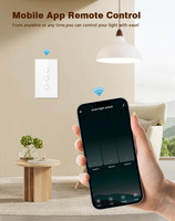 Interrupteur Tuya XZJ 2026 sans neutre, étanche, 1/2/3/4 gangs, panneau tactile en verre, 10A max. Smart Life compatible actuellement