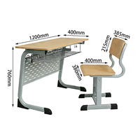 Ensemble de chaises de bureau ergonomiques modernes personnalisables avec tablette avant pour étudiants, idéal pour la maison, le bureau et le salon