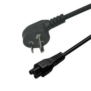 High Quality 3 Pin Au Plug 220V Ac Power Cord Iec C5 Laptop Wholesale Australia Power Plug Cable Extension Cord