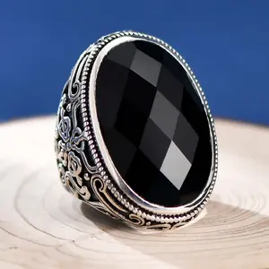 बोकाई 100% s925 चांदी रेट्रो दैवीय पशु ग्लूटोनस चौड़ा आदमी रिंग पंक शैली अतिरंजित अतिव्यापी व्यक्तित्व राष्ट्रीय शैली - Product Image 5