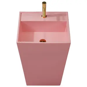 Engaging pink pedestal sink for sale Buy The Most Stylish And Innovative Pink Pedestal Sink Alibaba Com