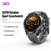 Jam Tangan Pintar 1.43 Inci AMOLED 466 X 466 GPS Kompas Barometer Altimeter 3ATM Paduan Seng 14 Mode Olahraga OEM Grosir Jam Tangan Pintar