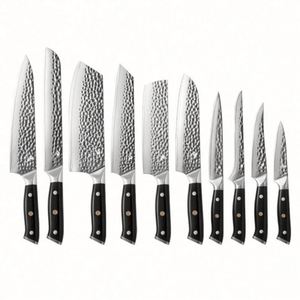 Couteau de Chef Professionnel 8 Pouces G10 Damas, Lame Personnalisée en Acier Inoxydable Carbone 67 Couches, Écologique, Ambidextre, pour Cuisine - Product Image 2