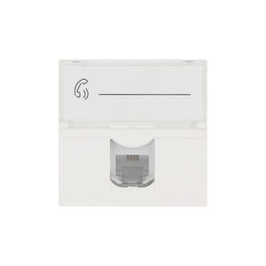 Alta calidad tipo francés Cat3 Keystone Jack Socket 45*45mm <span class=keywords><strong>Legrand</strong></span> tipo interruptor 45mm placa de pared conector de red Accesorios - Product Image 1
