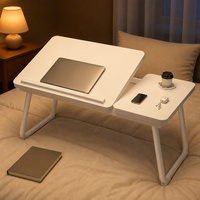Table de lit pliable pour ordinateur portable, idéale pour les étudiants en dortoir, le travail et l'utilisation à domicile ou au bureau.