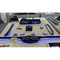Modification Intérieure : Cache d'écran LCD pour éclairage d'ambiance intérieur de voiture, compatible avec Mercedes Benz W221 2005-2013