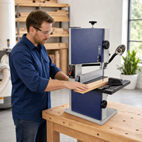 Scie à ruban verticale de haute qualité fabriquée en Chine, puissance 0,37 kW, garantie 1 an, dimensions 710x270x360 mm, pour le travail du bois