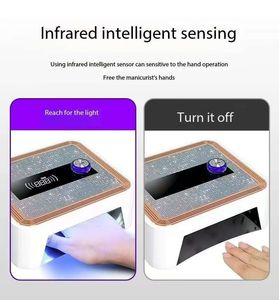 Lampe à ongles UV LED sans fil 48W rechargeable, sécheuse de vernis gel diamant pour fournitures de manucure professionnelles - Product Image 5