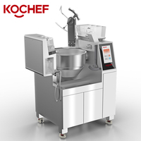 Robot Masak Otomatis Komersial Elektromagnetik Wajan Penggorengan Berputar Otomatis Penuh Kontrol Layar Digital Cerdas
