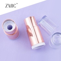 Emballage de luxe pour déodorant en stick, en plastique rond recyclable, pour stick de parfum corporel, contenant métallique vide pour stick de déodorant et sticks d'essence