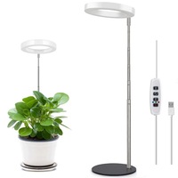 TSINYE Lampes de culture LED pour plantes d'intérieur Lampe de culture Halo à spectre complet avec base détachable à hauteur réglable