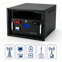 Batterie LiFePO4 domestique 19 pouces pour montage en rack, 51,2 V 200 Ah 10,24 kWh, 6000+ cycles, sortie 10-20 kW, jusqu'à 16 unités en parallèle, énergie solaire