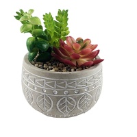Pot à plantes succulentes en ciment fait main, très vendu, mignon, pour intérieur/extérieur, écologique, durable, pour jardin et maison