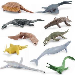 Ensemble de modèles de simulation de vie marine ancienne Xinhen : Lézard terrestre, crocodile, dragon royal marin, requin à ailettes plissées et glid. - Product Image 5