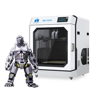 MD-400D IDEX special offer 400*400*400mm stock free leveling action figure machine filament 3d printer mquina mini figuras human