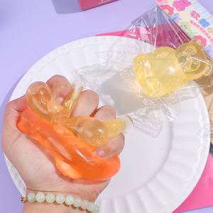 Jouets anti-stress en forme d'ours Besafe, balles à presser en silicone haute densité pour enfants, remplis de sucre pour soulager l'anxiété - Product Image 4