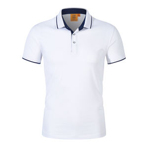 <span class=keywords><strong>Polo</strong></span> de manga corta unisex de alta calidad con logotipo personalizado al por mayor, <span class=keywords><strong>Polo</strong></span> transpirable en blanco de color sólido para hombre - Product Image 3