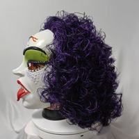 Masque de vampire violet en gros, accessoire de fête pour carnaval français, idéal pour les masques de mascarade et de carnaval
