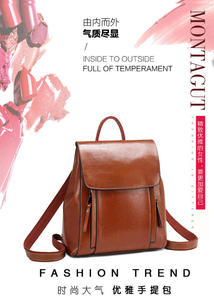 Mochila Andong para Mujer, de Cuero Vacuno Genuino, Nueva Moda Casual, Bolso de Hombro para Viaje, Estilo Coreano - Product Image 5