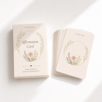 Cartes Oracle Spirituelles et Inspirantes pour Femmes : Messages d'Affirmation Quotidiennes avec Illustrations Florales Délicates – Cadeau Idéal