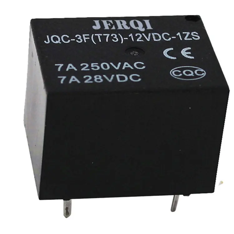 Relè miniatura elettromagnetico del cubo dello zucchero di 7A 10A 15A 5V 12V 24V 4pin 5pin argento contatto JQX-3F