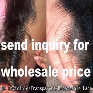 Perruques de cheveux humains en vrac 100% Ray Hair, perruques de cheveux humains péruviens sans colle Hd Transparent 360 Lace Frontal Wigs pour femmes - Product Image 6