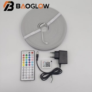 ไฟ LED RGB แบบสมาร์ท 5 ม. 10 ม. 20 ม. 24V 60 หลอด/เมตร พร้อมรีโมทคอนโทรล IP67 สำหรับตกแต่งบ้าน ห้องนั่งเล่น ไฟนีออน LED หลากสี - Product Image 1