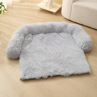 Coussin de couchage pour animaux de compagnie en peluche douce longue PV, amovible et lavable, OEM ODM