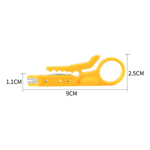 Little Yellow Knife <b>Wire</b> <b>Stripper</b> 9cm Plastic Handle Front Entry Cutting Stripping Tool For Telephone Cables - Product Image 1