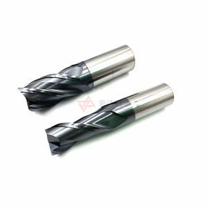 Fresa de Carburo de 2 Filos con Recubrimiento TIALN 45/50HRC D20*45*150L - Product Image 3