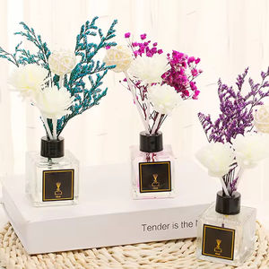 Diffuseur de parfum d'ambiance aux fleurs séchées 50ml, huile essentielle, diffuseur à roseaux romantique - Product Image 2