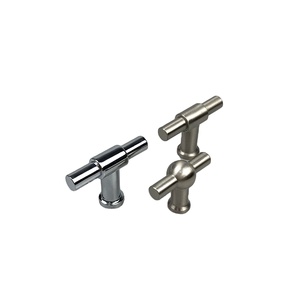 징크 블랙 드레서 주방 캐비닛 T바 손잡이 공장 맞춤 제작 자막 소재 옷장 서랍 홈 서랍 손잡이 - Product Image 1