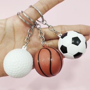 3,8cm Großer Fußball-Schlüsselanhänger Taschenanhänger Basketball Golf Volleyball Rugby Tennis Fußball Sport Werbegeschenke Schlüsselring - Product Image 1
