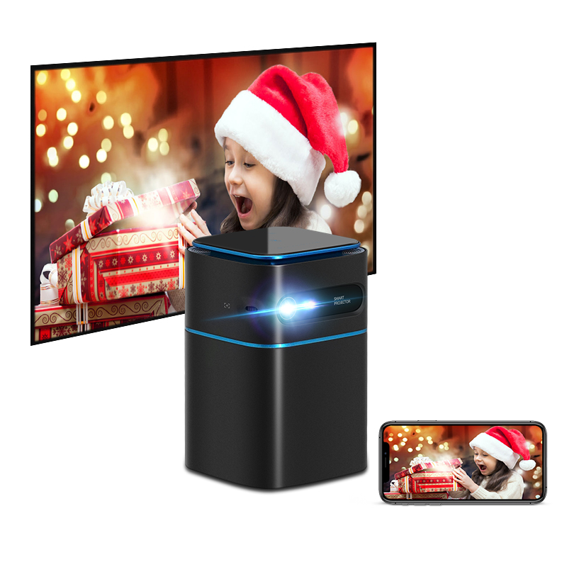 Smart mini 4k full hd android hdmi proiettore portatile per telefono cellulare home theater wi-fi proiettori per regali di natale per bambini all'aperto