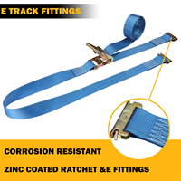 Sangle d'arrimage à cliquet E-Track en gros pour usine, ceinture de fixation de cargaison avec raccords E-Track pour camion et remorque