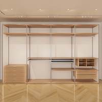 Conception de magasin Magasin de vêtements de luxe personnalisé Présentoir de vêtements polyvalent Magasin de vêtements au détail et vitrine de présentation
