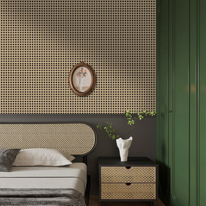 Creation Of Time And Space Rattan Stickers Geometric Self Adhesive For Furniture Wardrobe Renovation Waterproof - Product Image 3