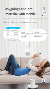 Sinovo ttlock tuya ổ khóa thông minh Keyless nhập điện tử xi lanh với cảm biến vân tay cửa trước núm bàn phím và chuông cửa - Product Image 3